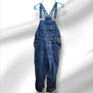 Rockmans vintage carpenter overalls jeans denim blue cotton coveralls workwear